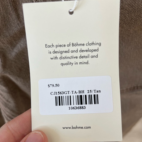 Bohme Tan Barrel Jeans - Picture 3 of 3